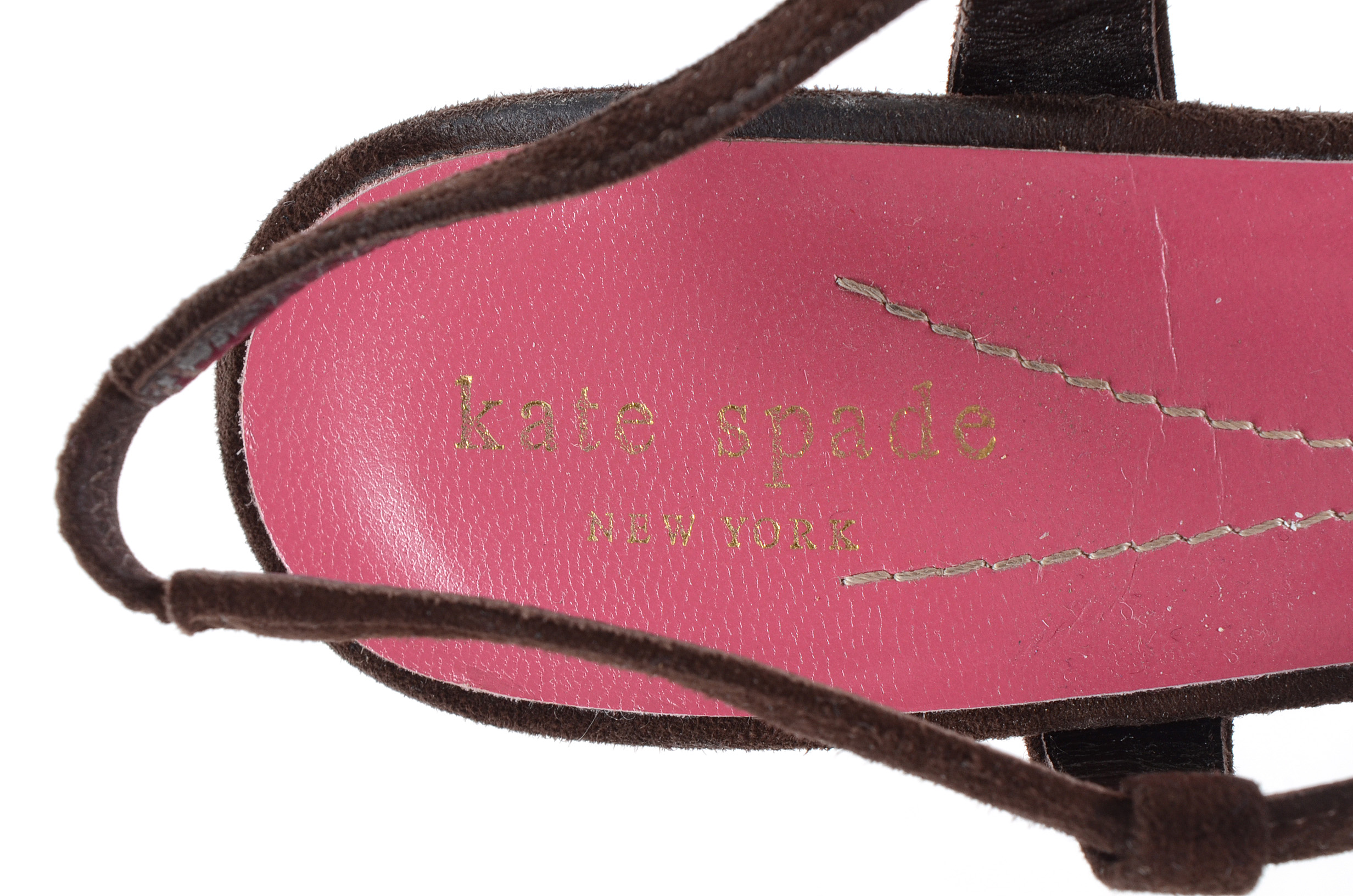 Kate Spade Suede and Snakeskin Peep Toe Slingbacks