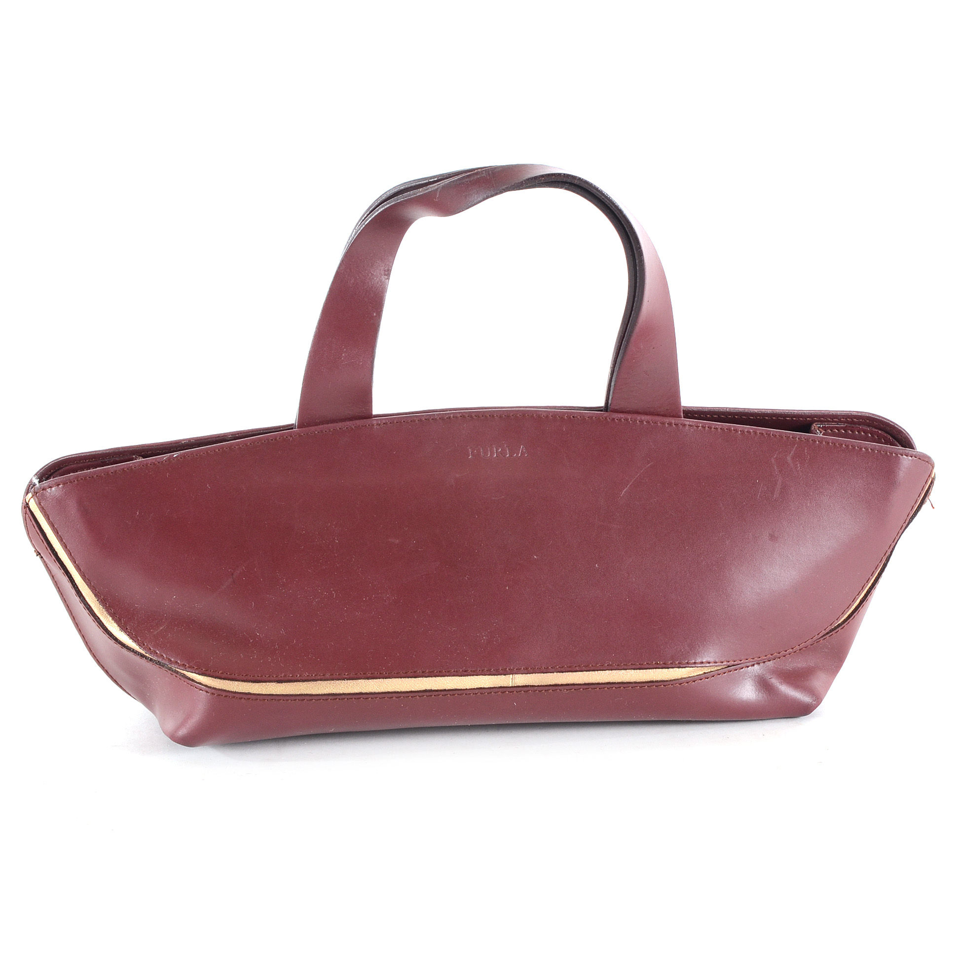 Furla Leather Baguette Tote Bag