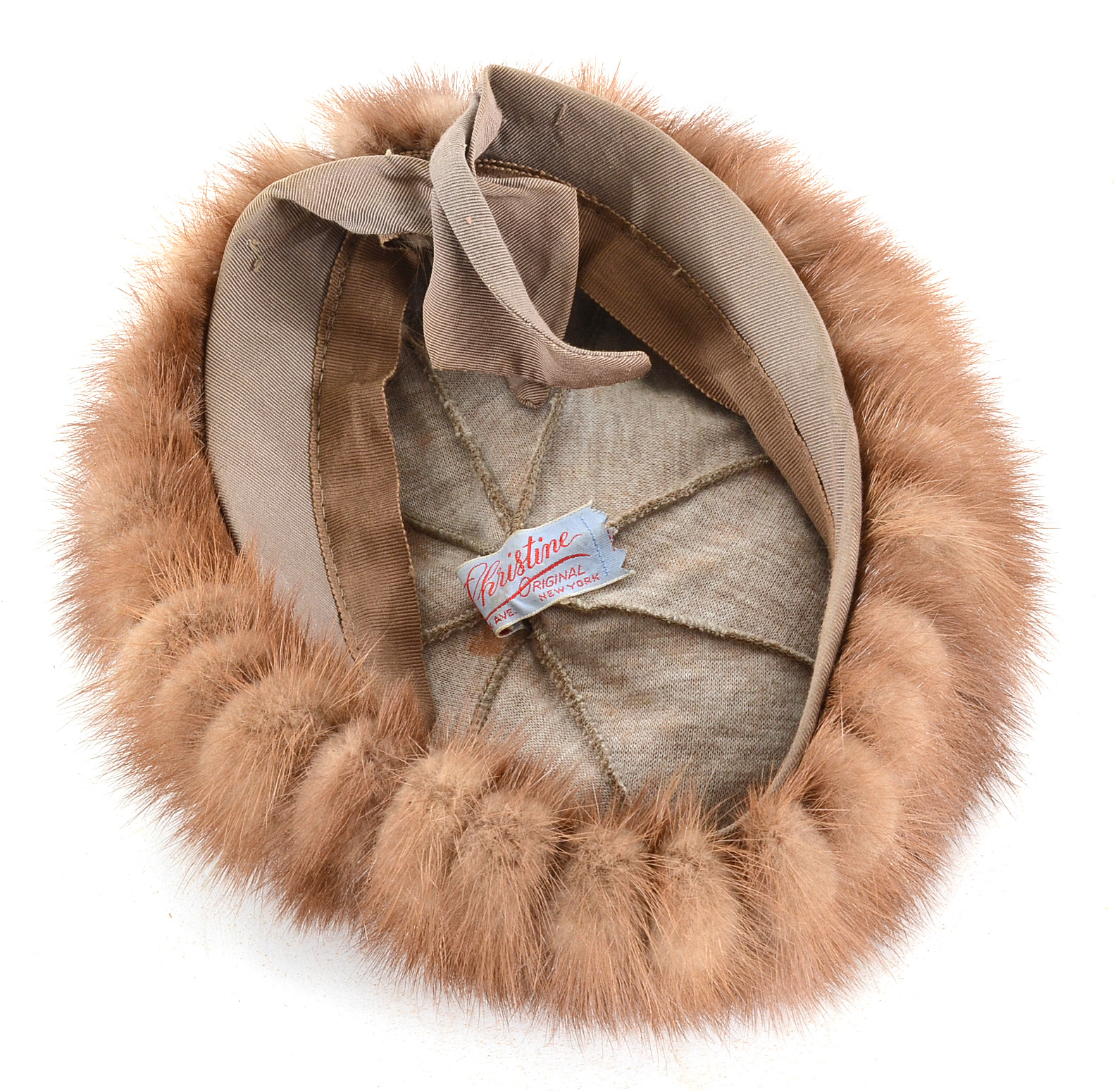 Vintage Christine Original Blonde Mink Tam