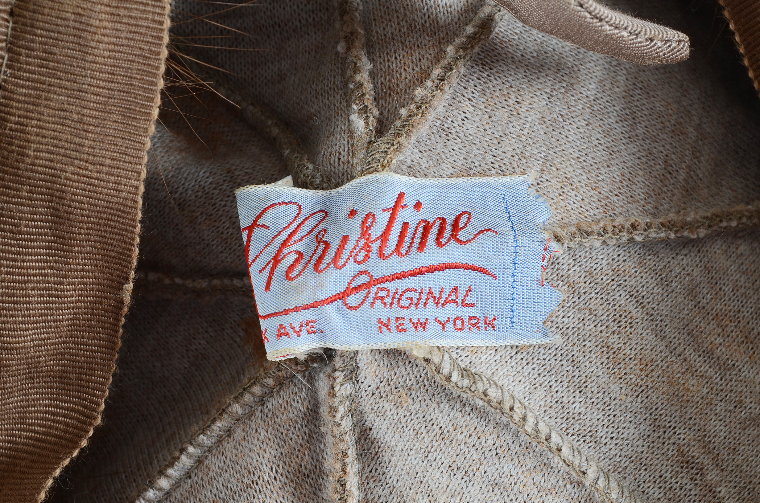 Vintage Christine Original Blonde Mink Tam