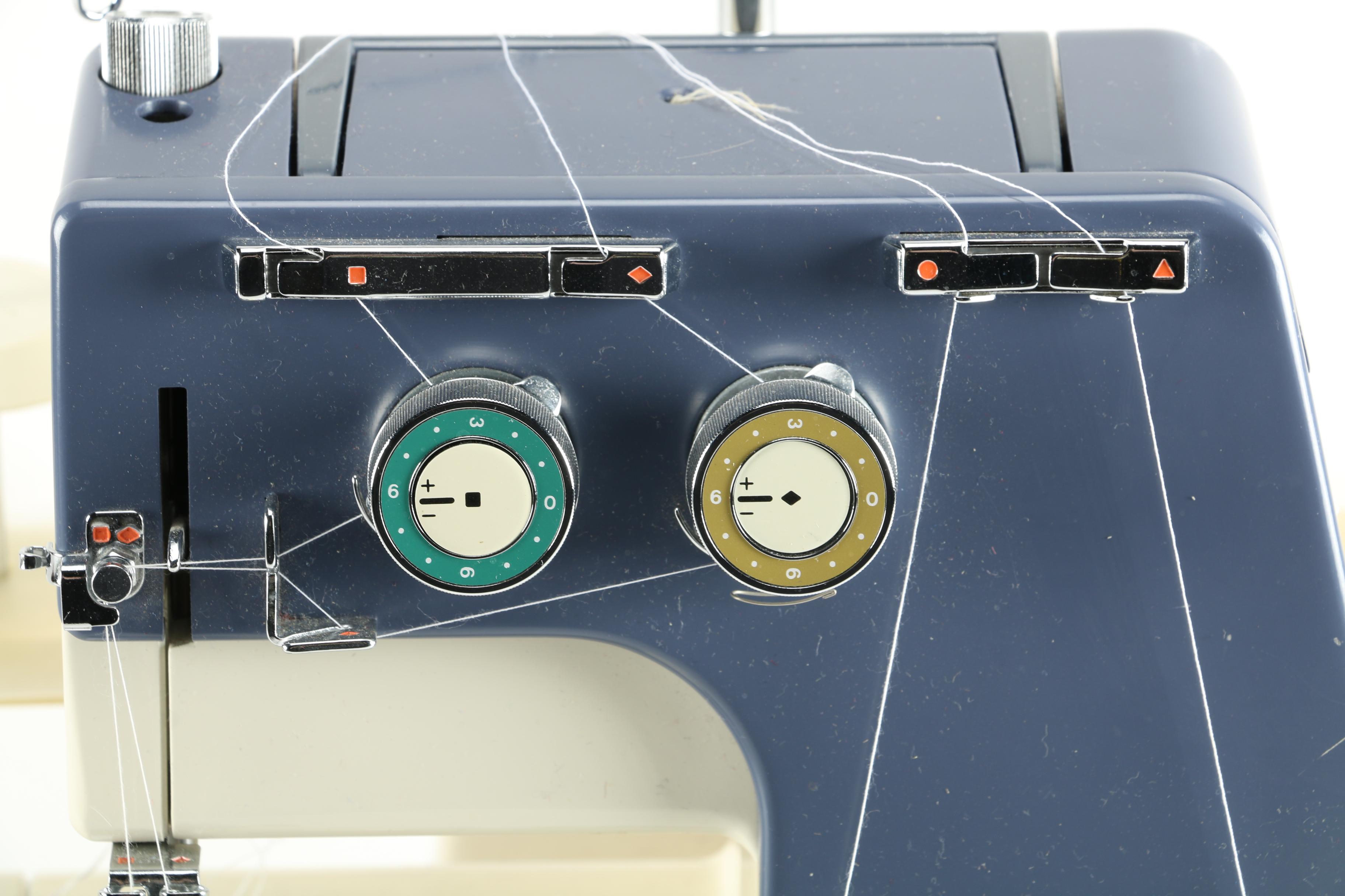 White Super Lock Sewing Machine