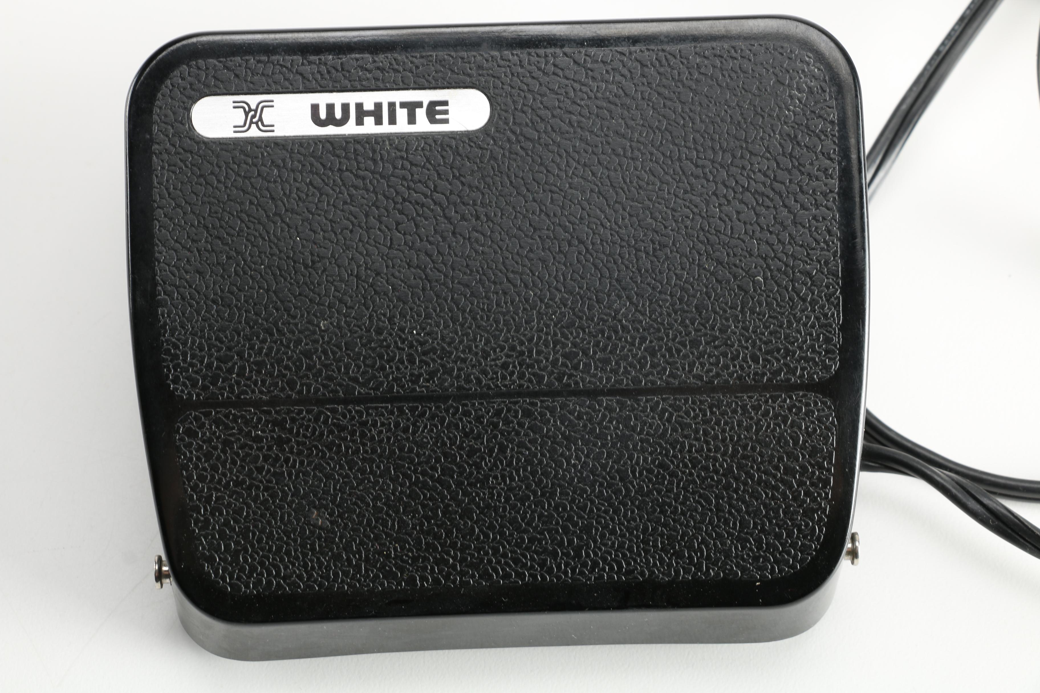 White Super Lock Sewing Machine