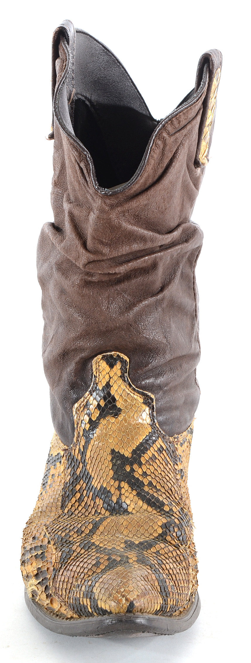 Men's Leather and Snakeskin Boots