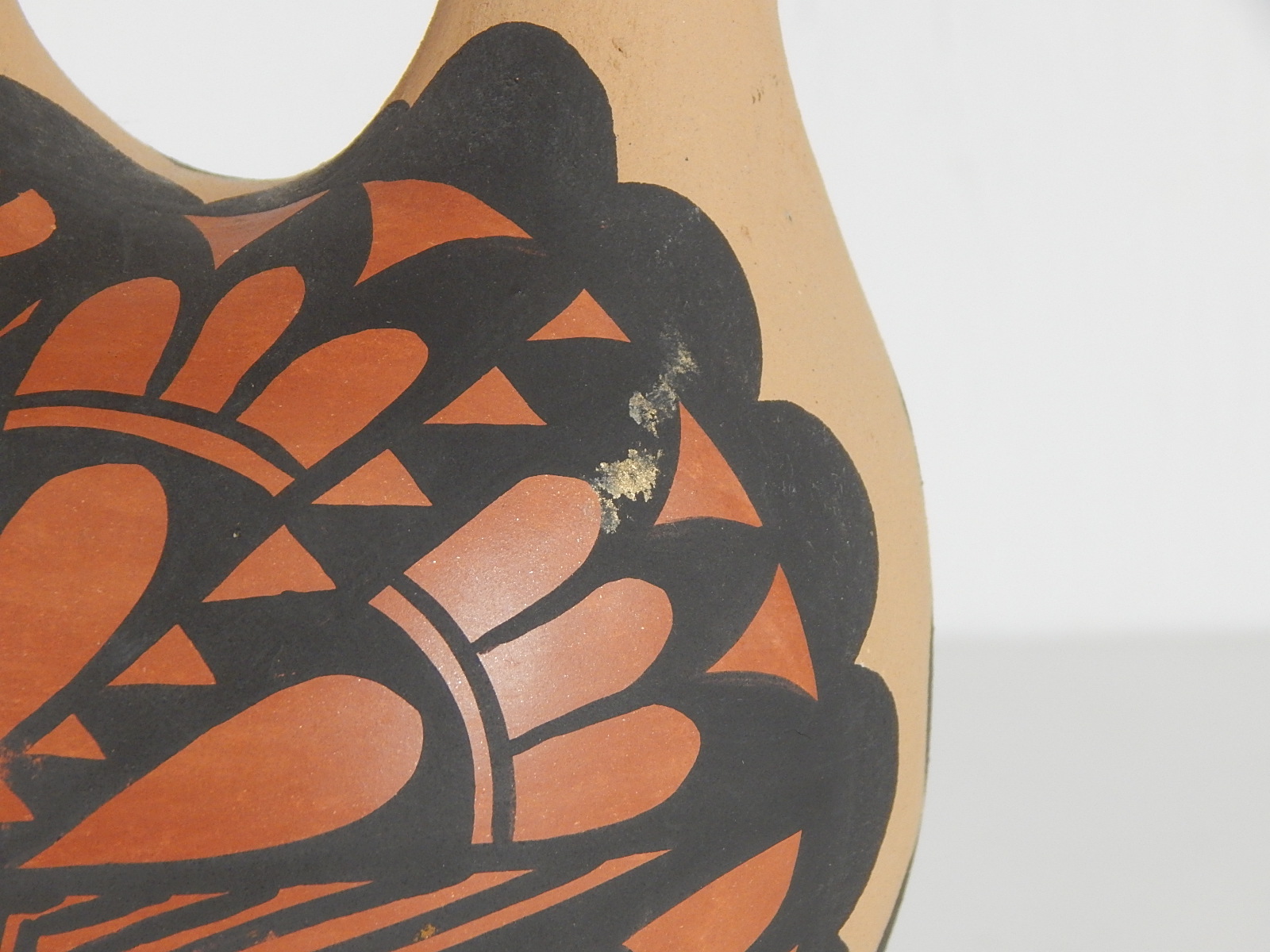 Artist Signed Hand Painted Jemez Wedding Vase