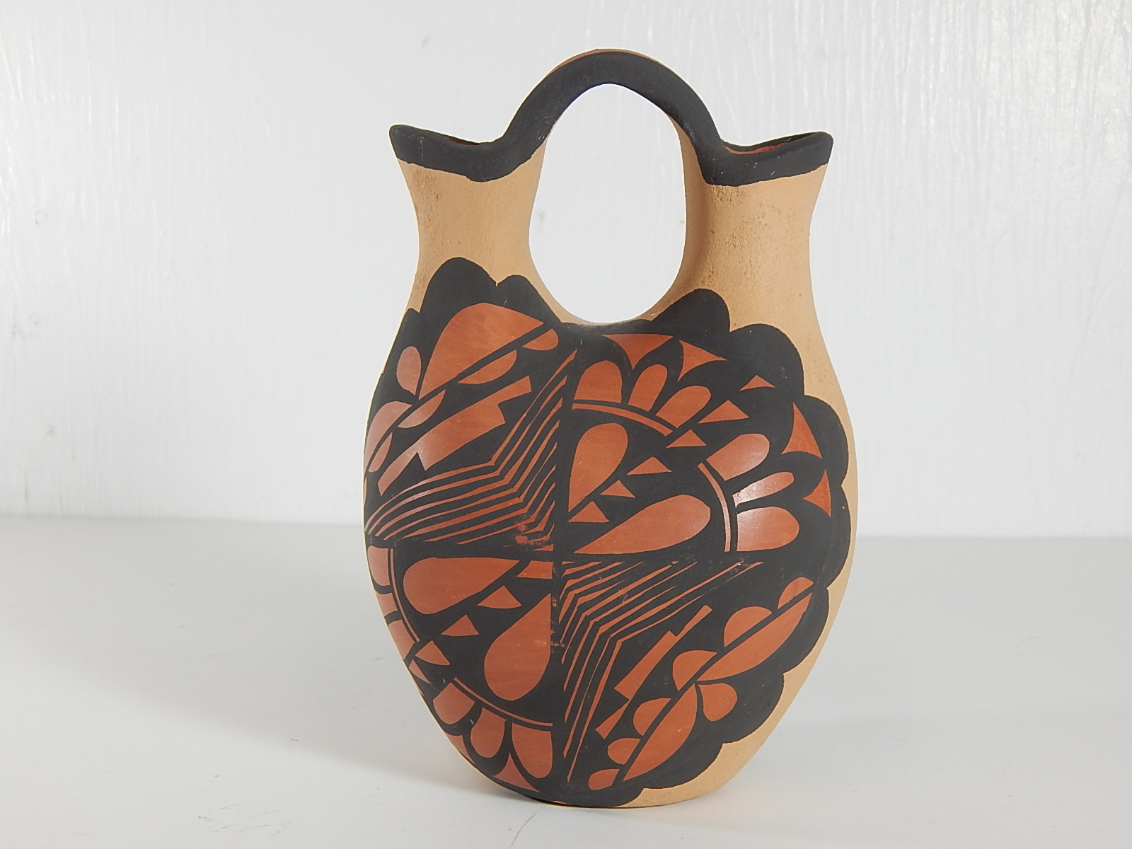 Artist Signed Hand Painted Jemez Wedding Vase