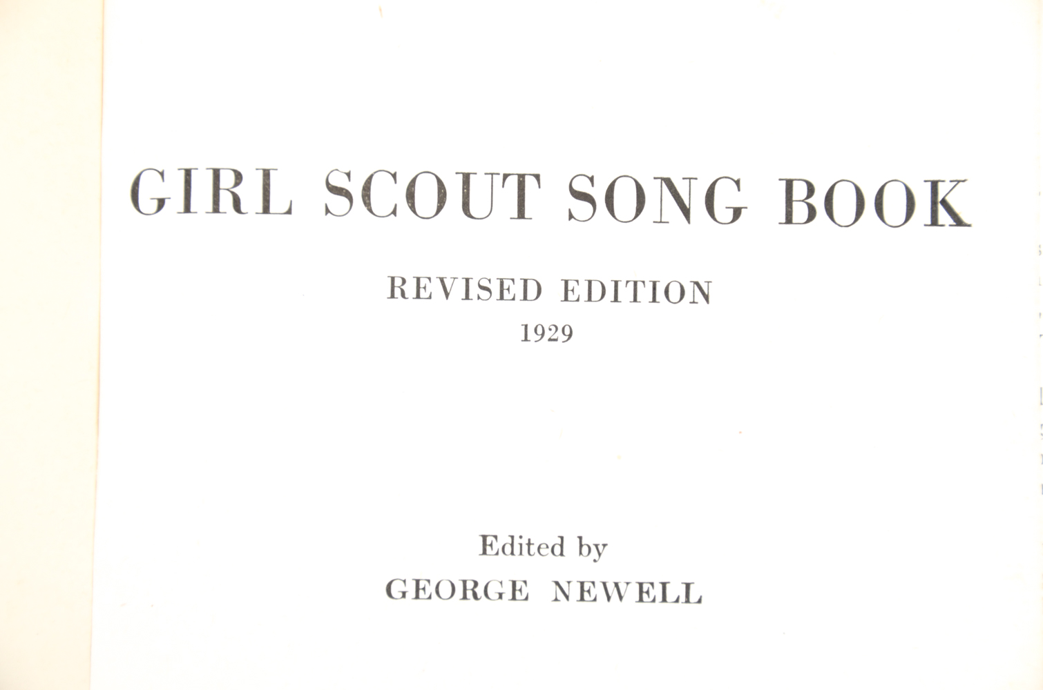 Vintage Girl Scout Sash and Song Book