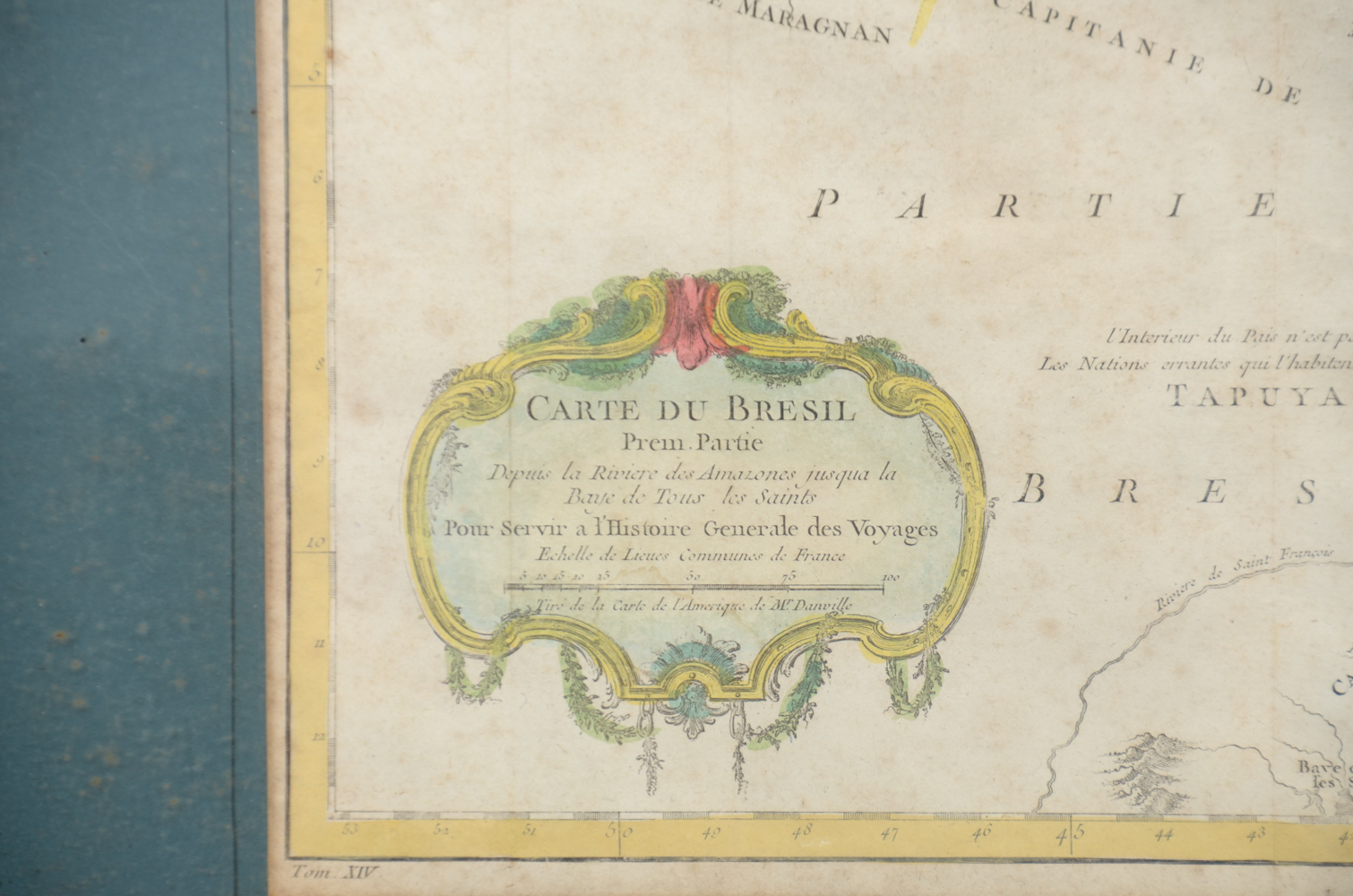 Antique "Carte du Bresil" Map by Jacques-Nicolas Bellin
