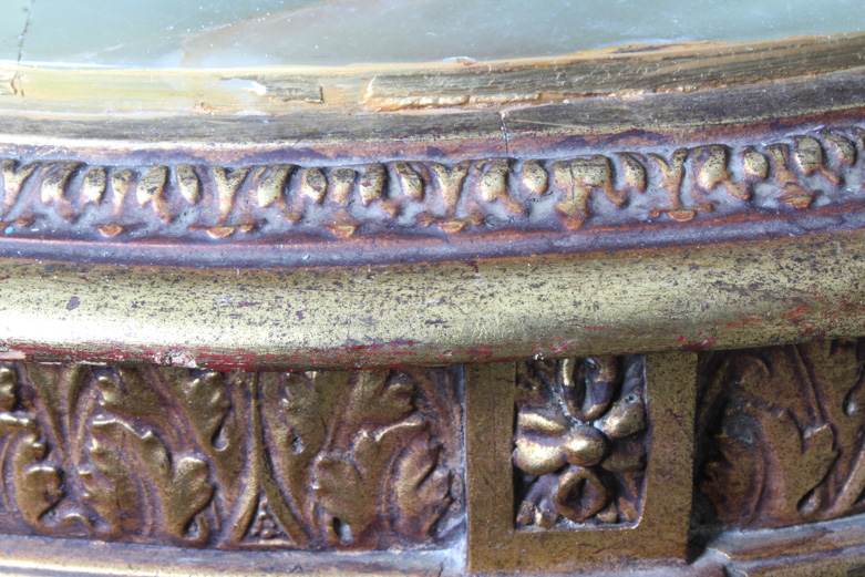 Ornate Louis XVI Style Marble Topped Accent Table