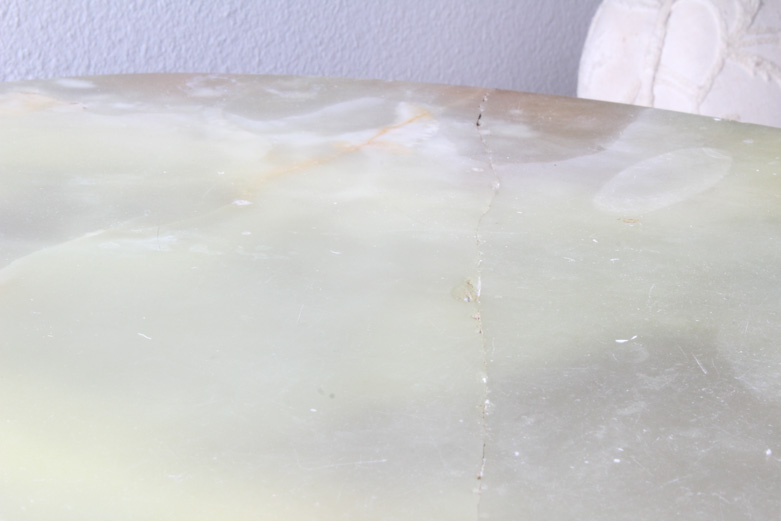 Ornate Louis XVI Style Marble Topped Accent Table