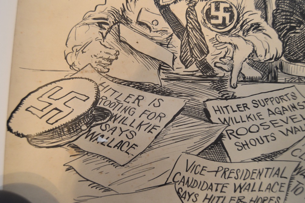 Clifford Berryman Original 1940's Cartoon of Hitler & Stalin