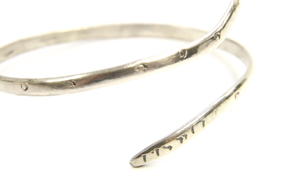 Vintage Sterling Silver Bill J. Wilson Native American Fox, Eagle Bracelet & Rings, Mexican Snake Bracelet