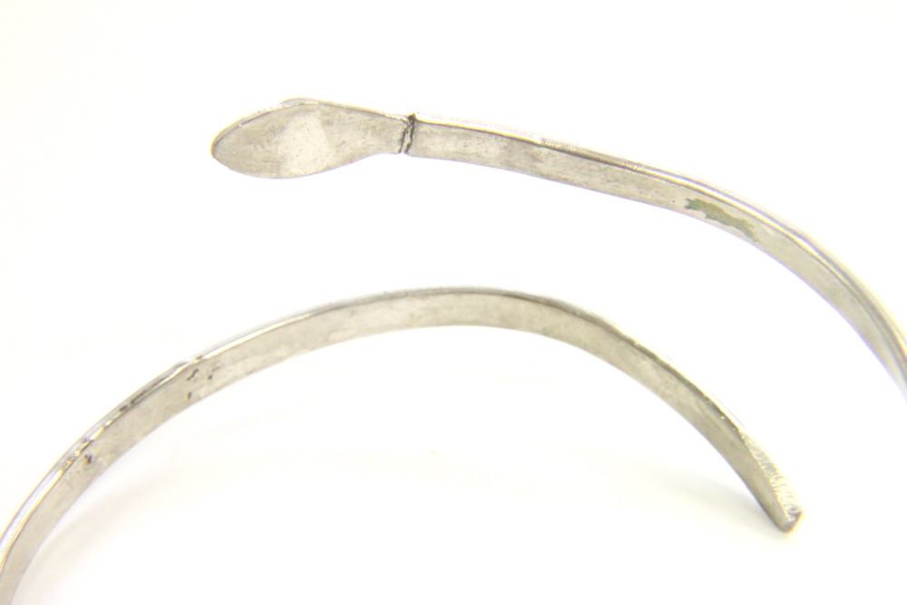 Vintage Sterling Silver Bill J. Wilson Native American Fox, Eagle Bracelet & Rings, Mexican Snake Bracelet