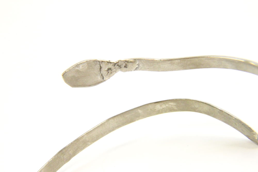 Vintage Sterling Silver Bill J. Wilson Native American Fox, Eagle Bracelet & Rings, Mexican Snake Bracelet