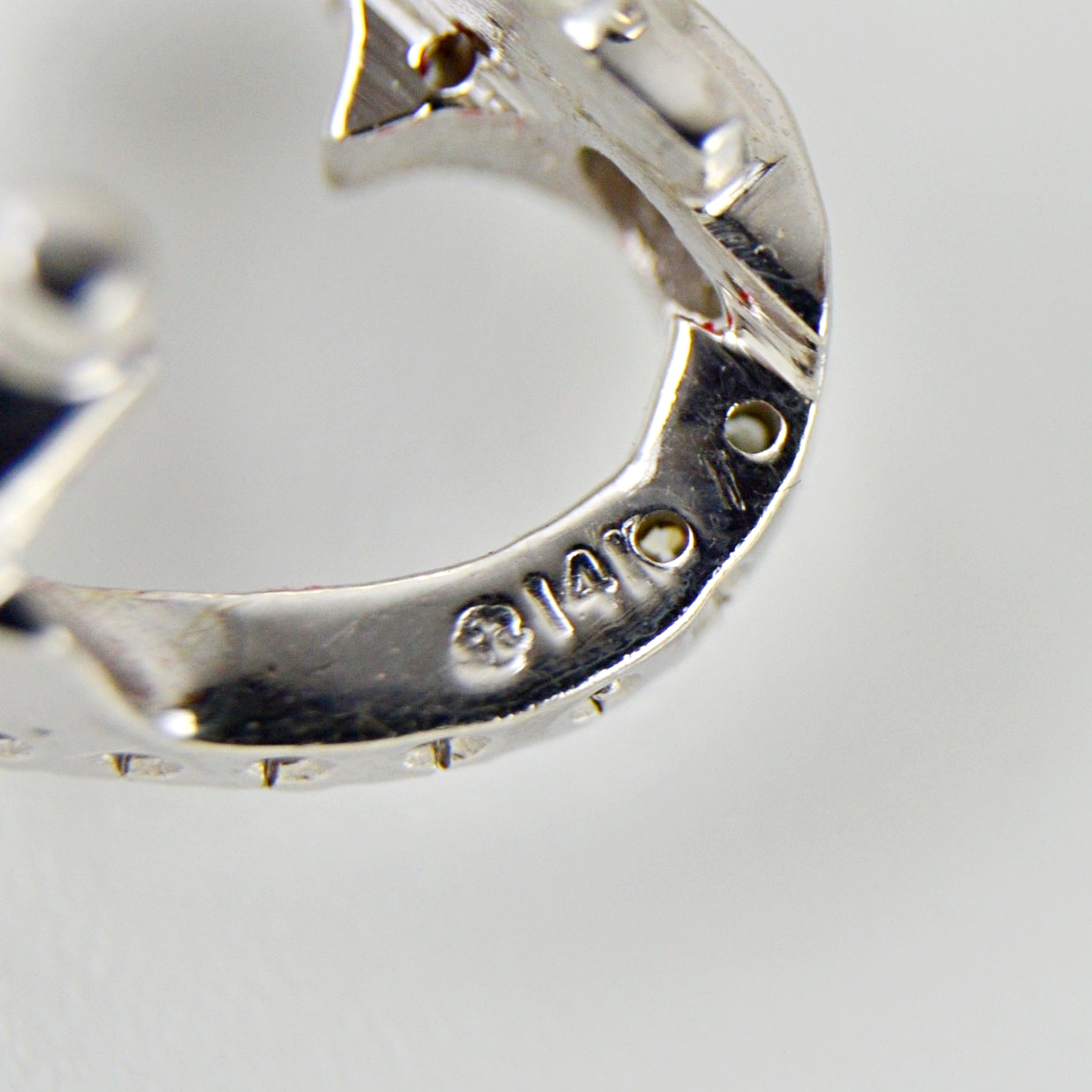 14K Gold and Diamond Charm Mesh Bracelet