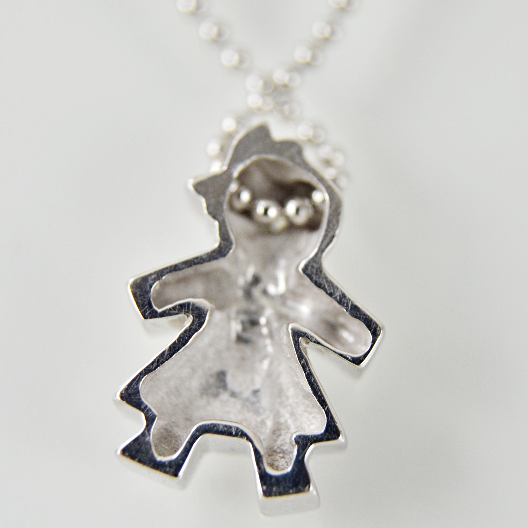 Diamond 'Gir'l Pendant Necklace