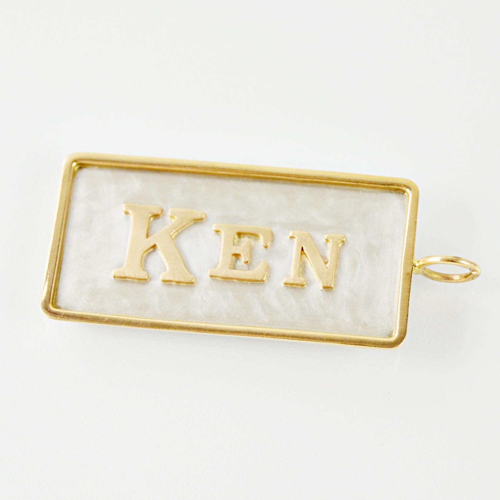 Heather Moore 14K Gold and Silver 'Ken' Pendant