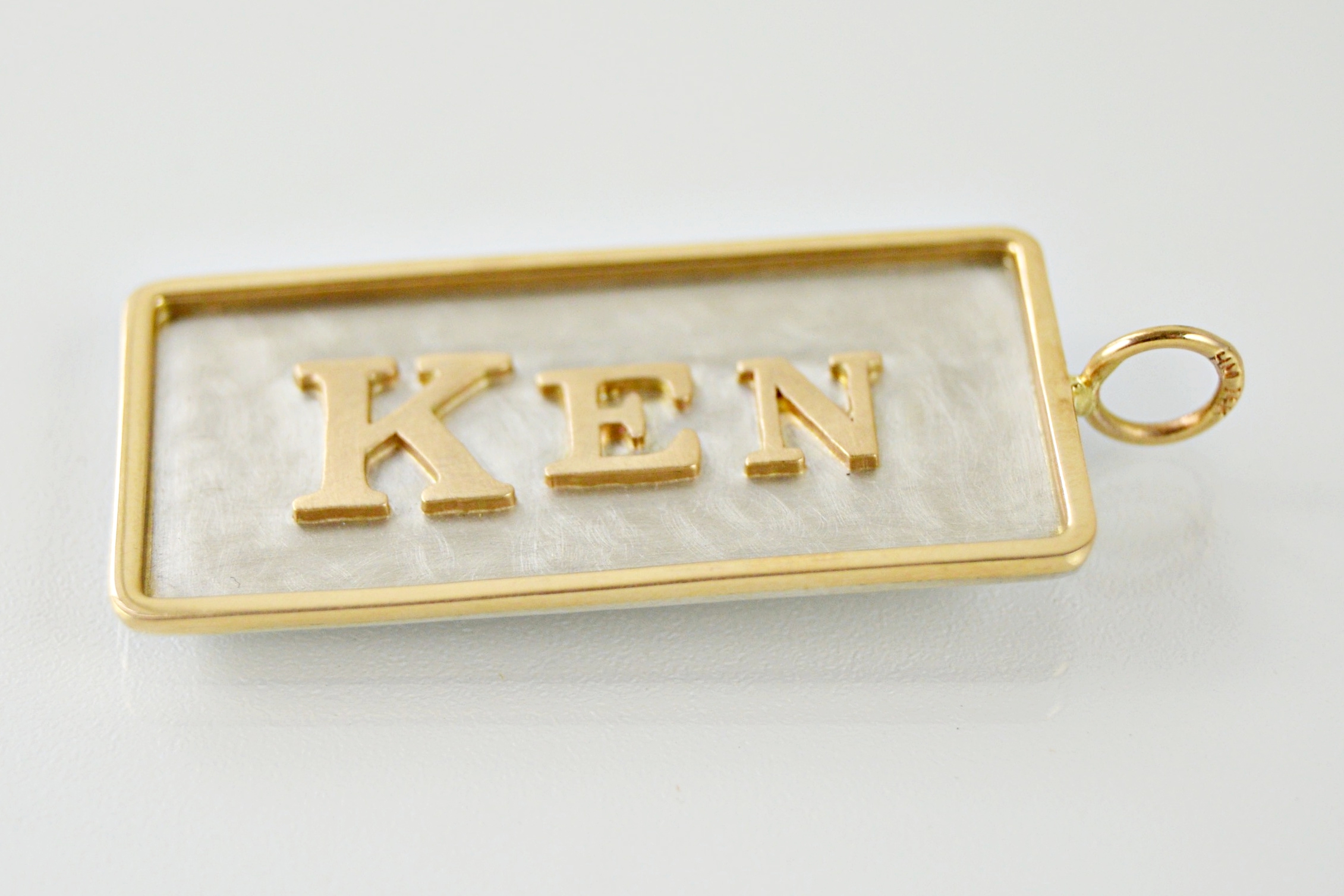 Heather Moore 14K Gold and Silver 'Ken' Pendant