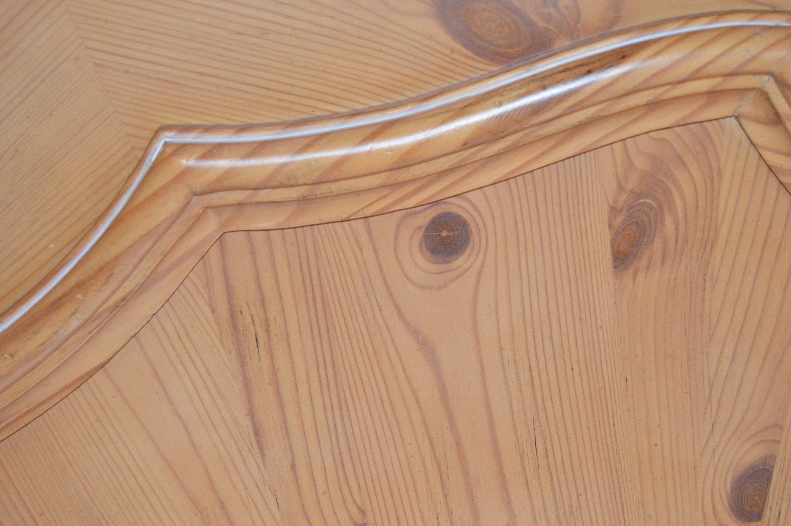 Carved Wood Full Headboard