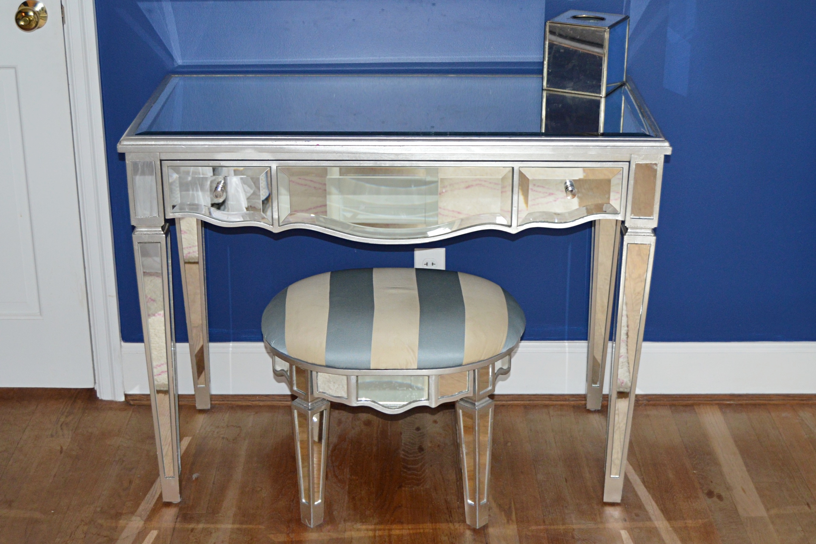 Children's Mirrored Vanity and Stool