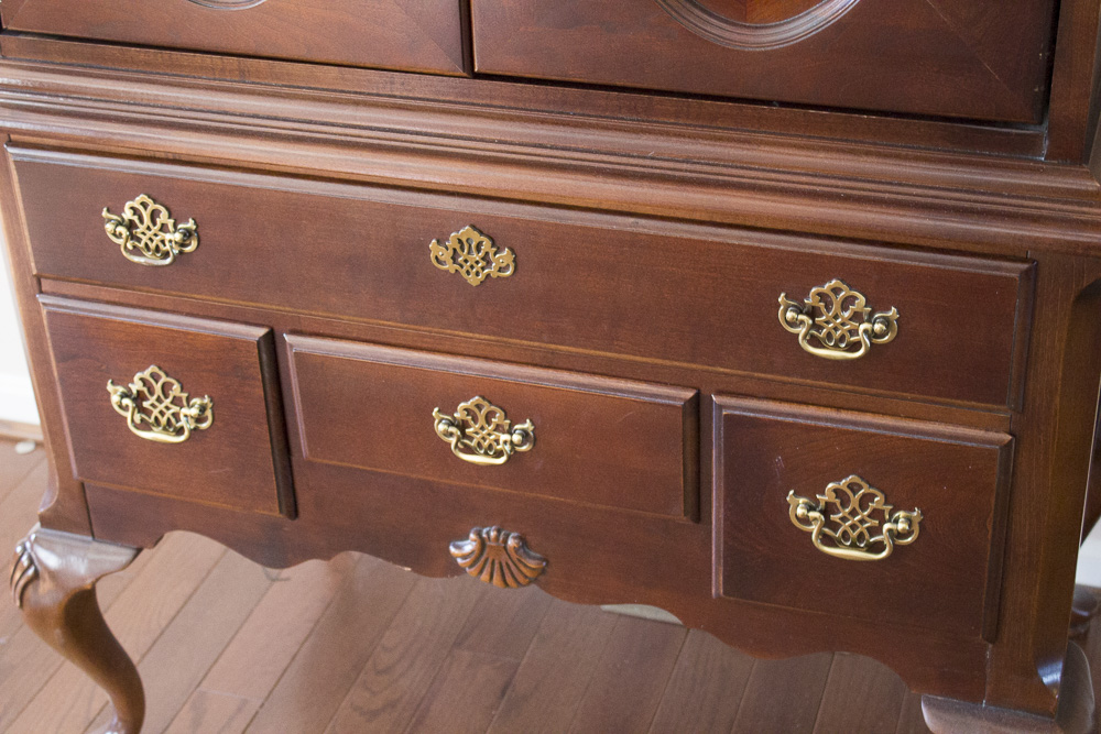 Queen Anne Style Entertainment Center EBTH