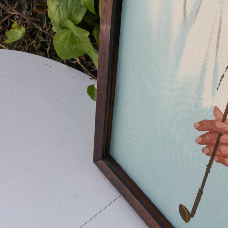 Signed Original Oil on Canvas Painting of Korean Yangban Man