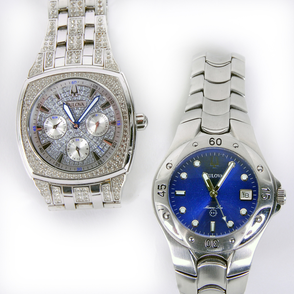 Mens Bulova Swarovski And Diving Watches