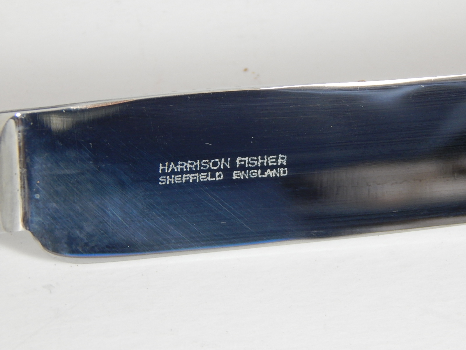 Harrison Fisher Sheffield Stag Handled Steak Knife Set with Box EBTH