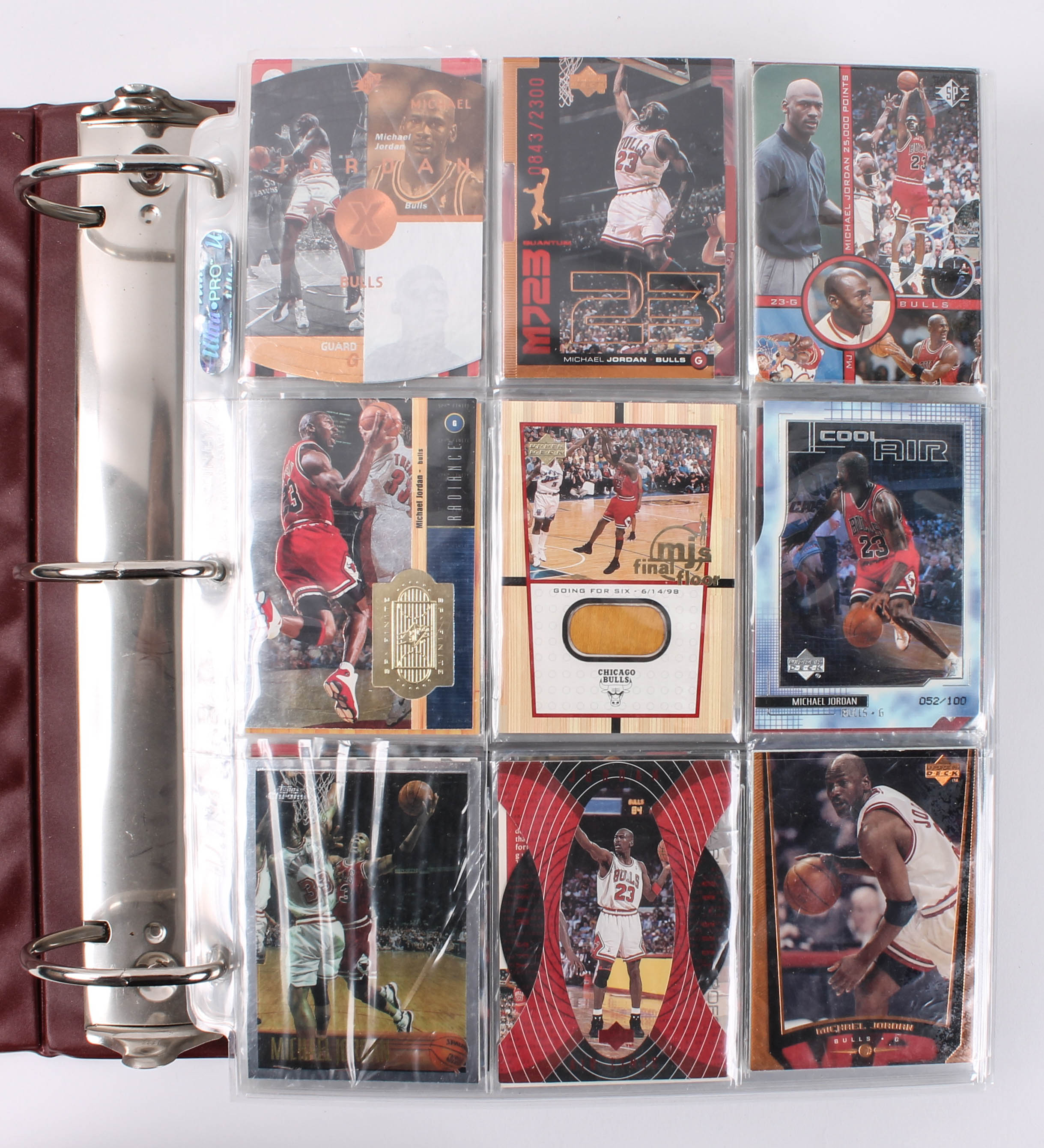 Collection of Basketball Trading Cards including Michael Jordan