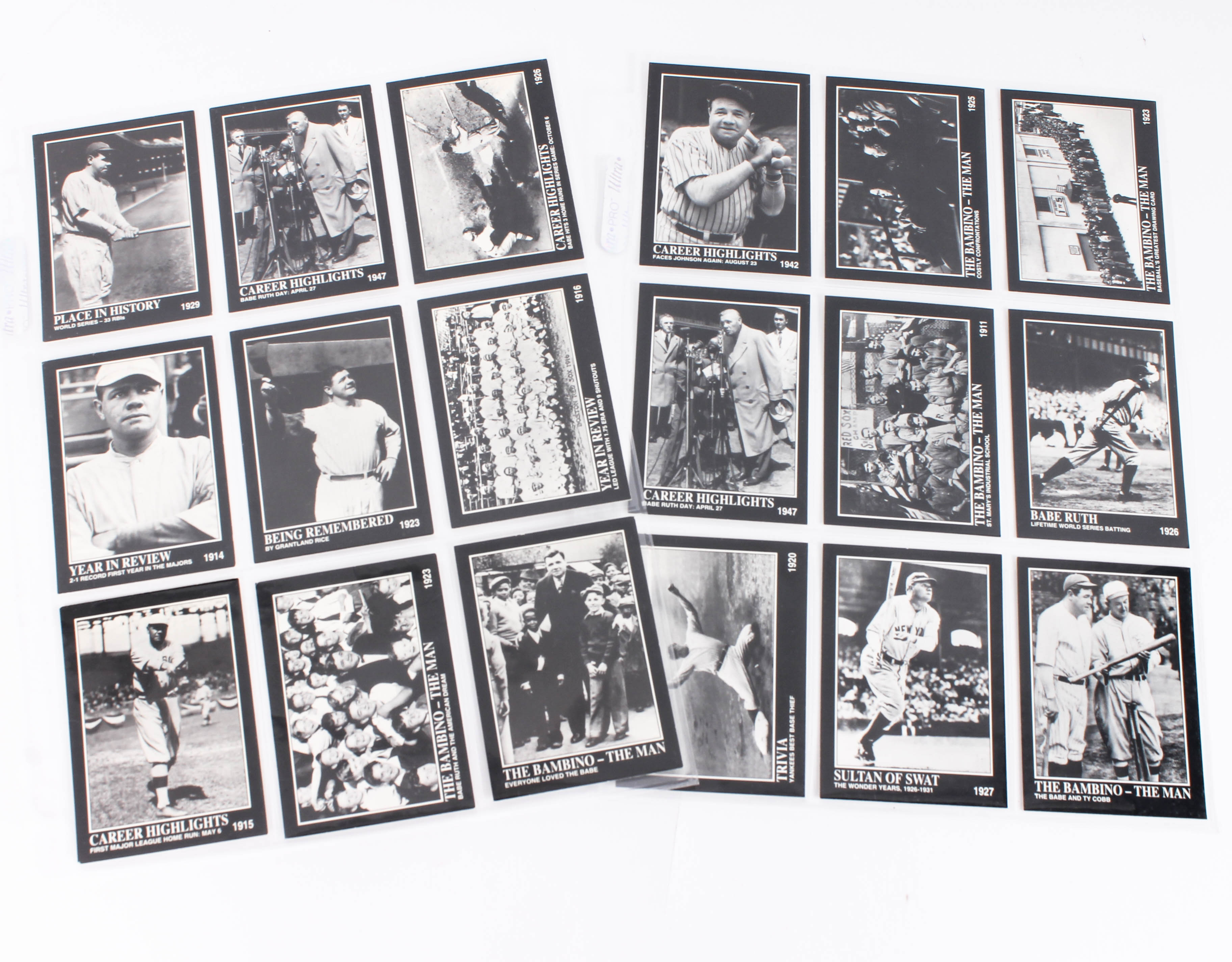 Sports Card Collection by Megacards Featuring Babe Ruth