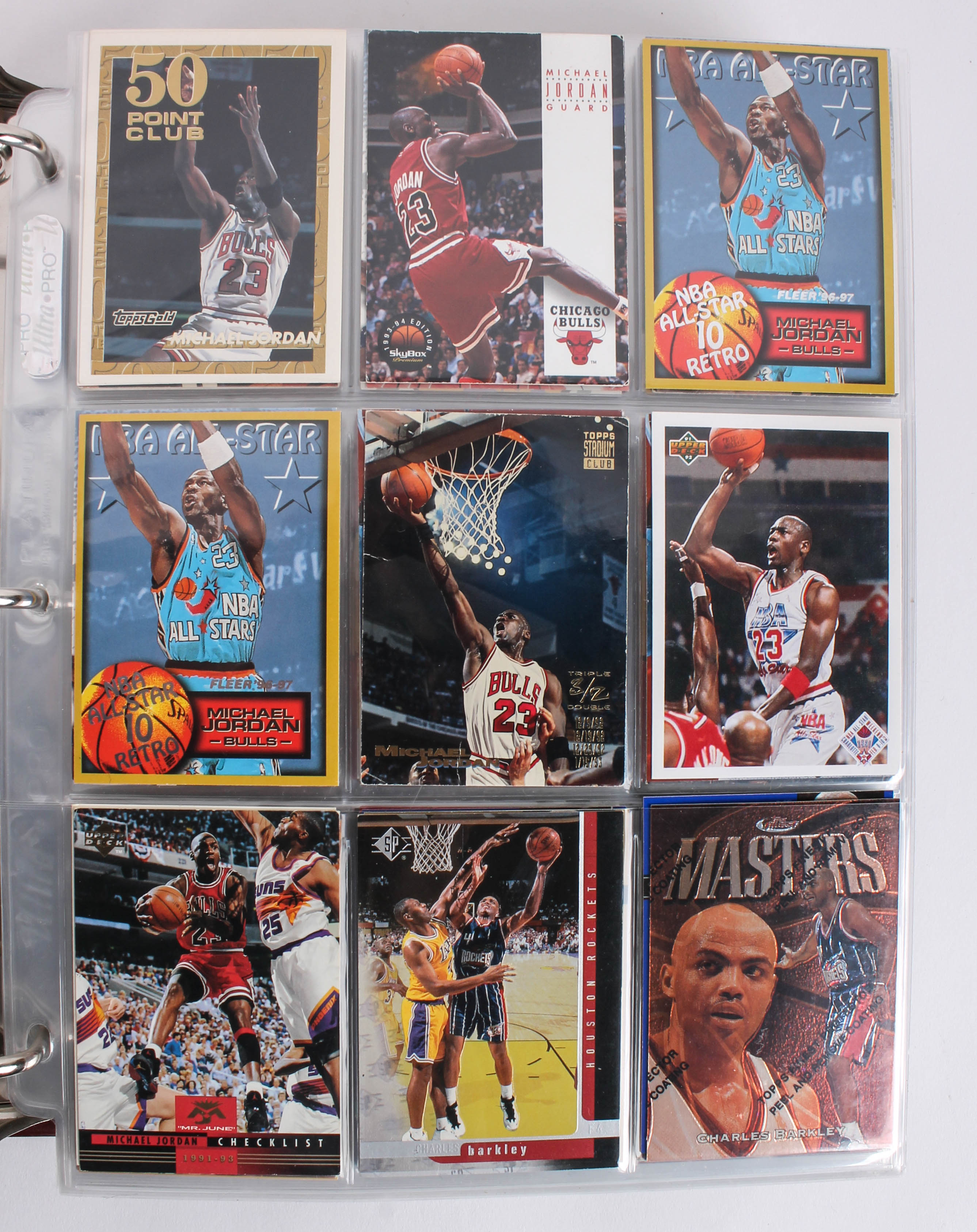 Collection of Basketball Trading Cards including Michael Jordan