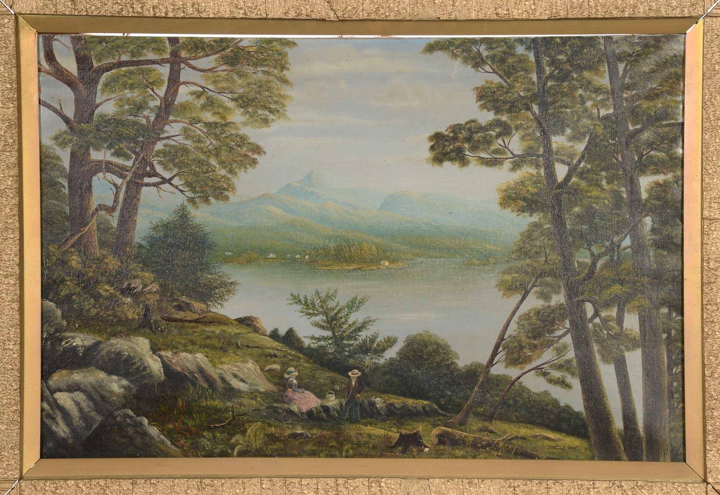 Antique Oil Painting on Canvas