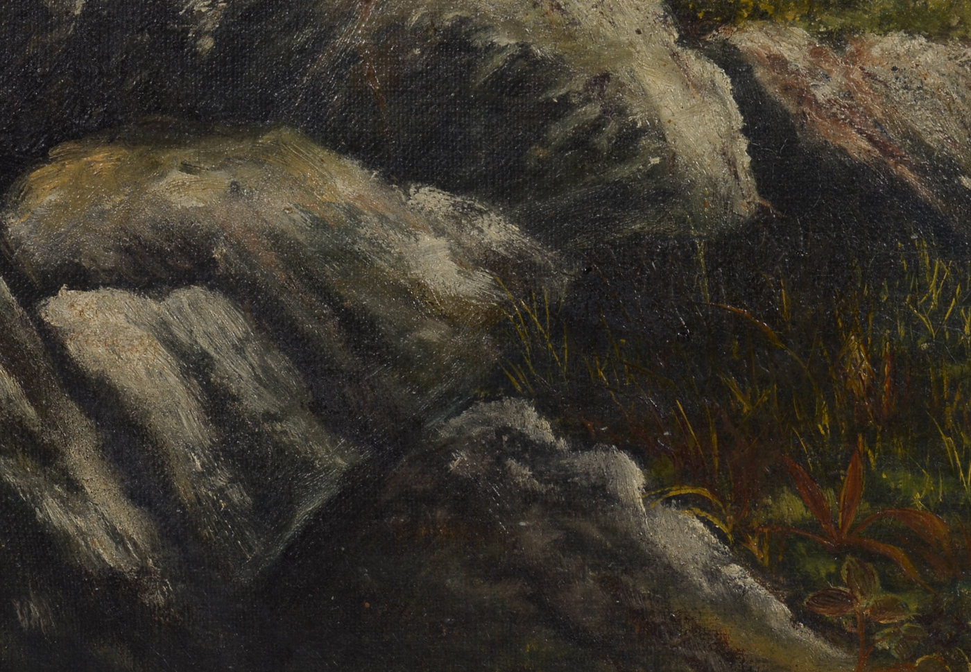 Antique Oil Painting on Canvas