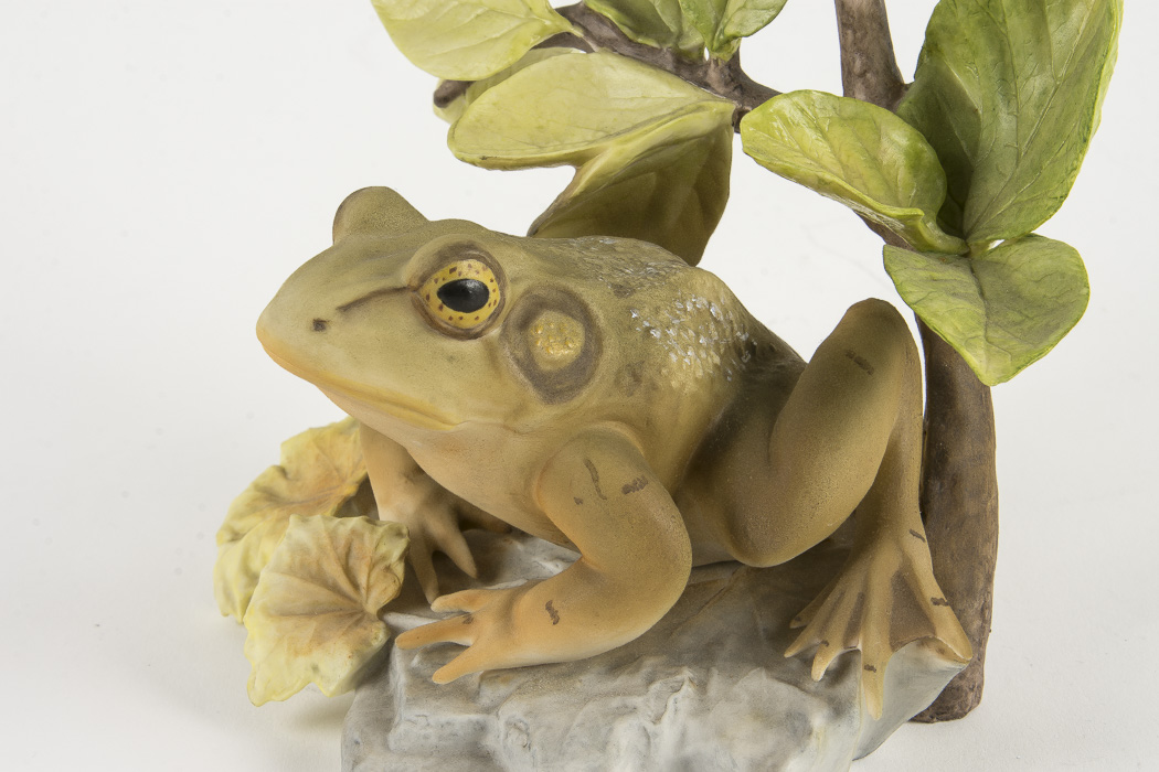 Cybis Porcelain Bullfrog Figurine