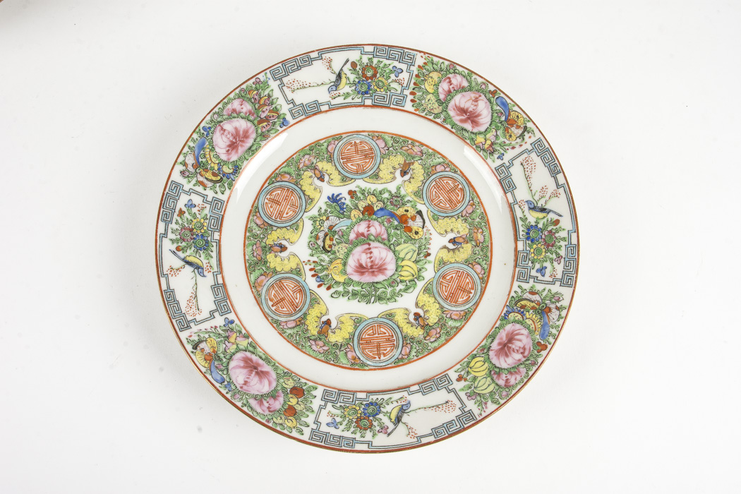 Collection of Chinese Rose Medallion and Rose Canton Porcelain