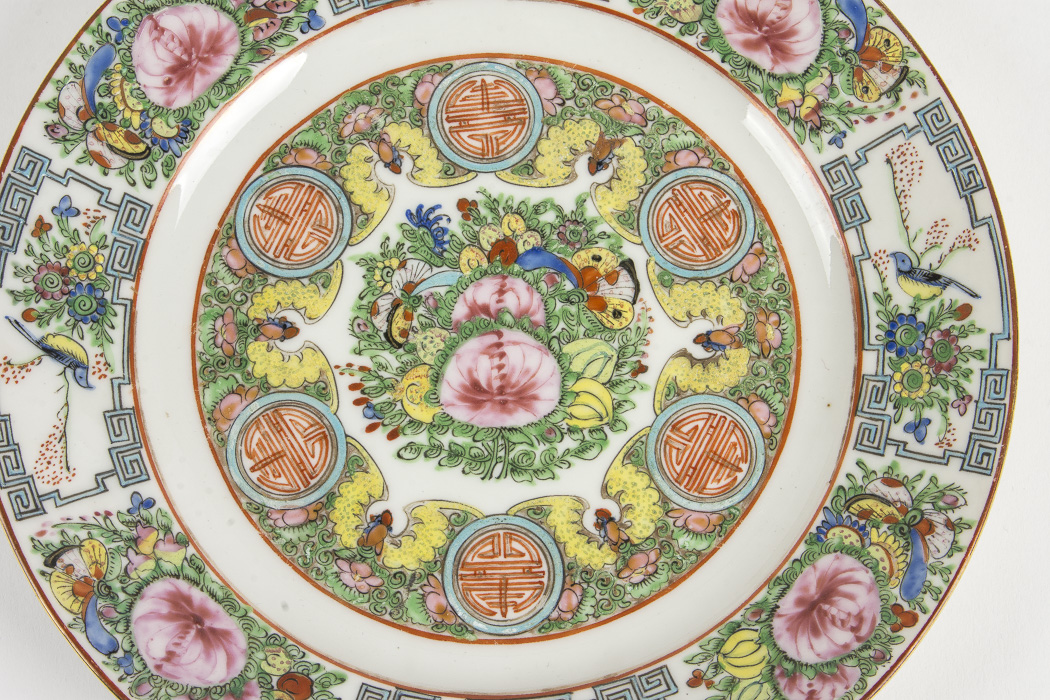 Collection of Chinese Rose Medallion and Rose Canton Porcelain