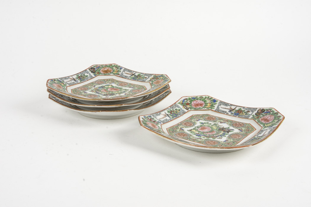 Collection of Chinese Rose Medallion and Rose Canton Porcelain