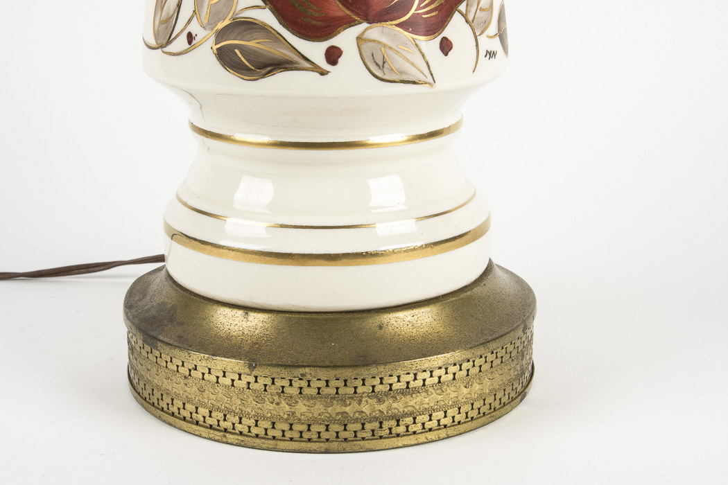 Hand Painted Vintage Table Lamp