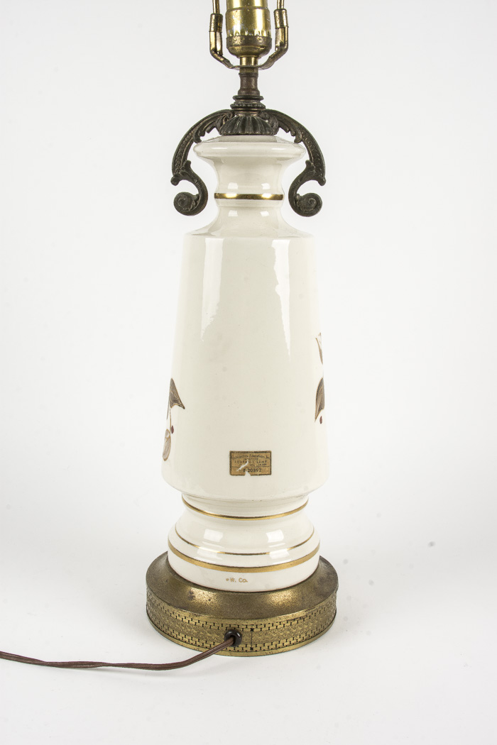 Hand Painted Vintage Table Lamp