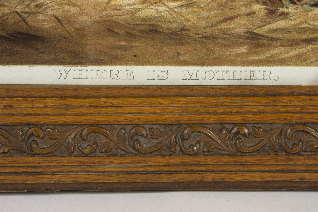 Knapp Lithograph Titled 'Where Is Mother."