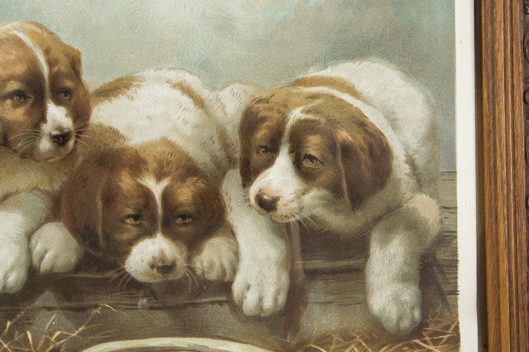 Knapp Lithograph Titled 'Where Is Mother."