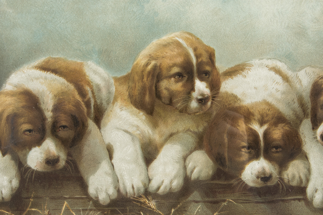 Knapp Lithograph Titled 'Where Is Mother."