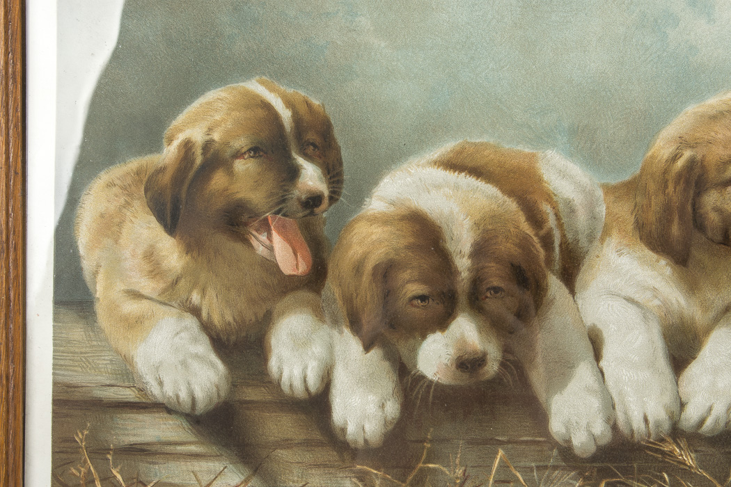 Knapp Lithograph Titled 'Where Is Mother."