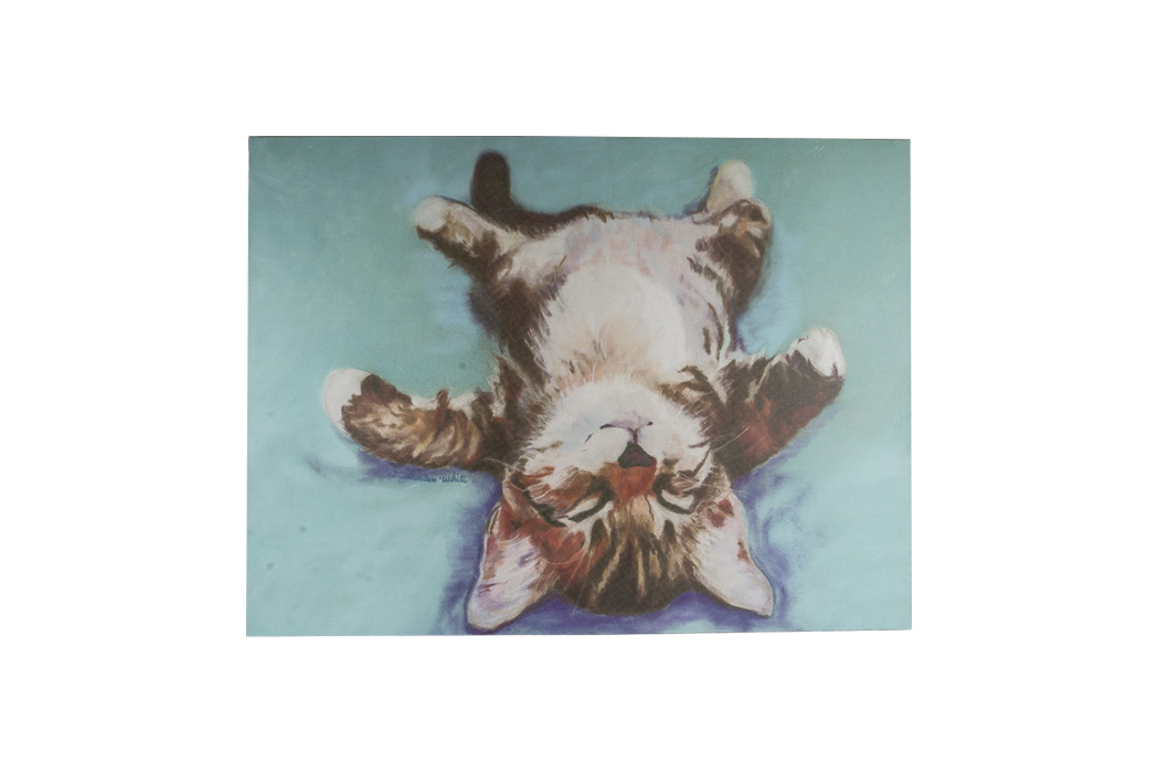 After Pat Saunders White Giclee Titled "Little Napper"