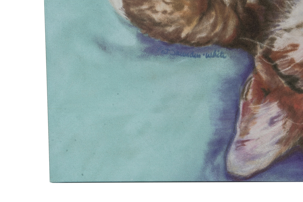 After Pat Saunders White Giclee Titled "Little Napper"