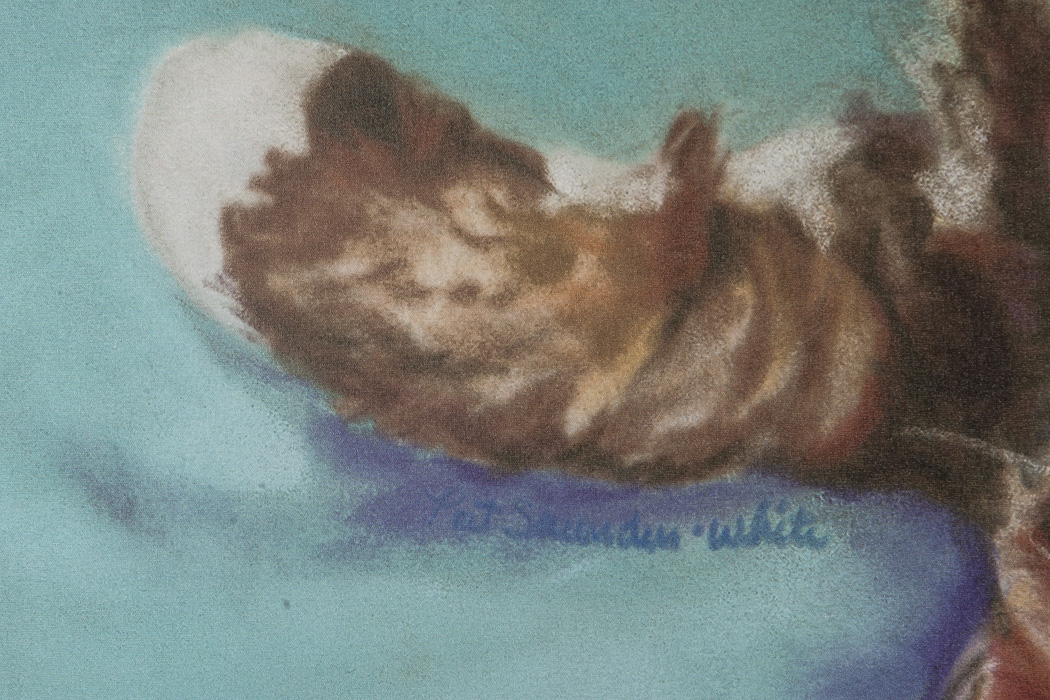 After Pat Saunders White Giclee Titled "Little Napper"