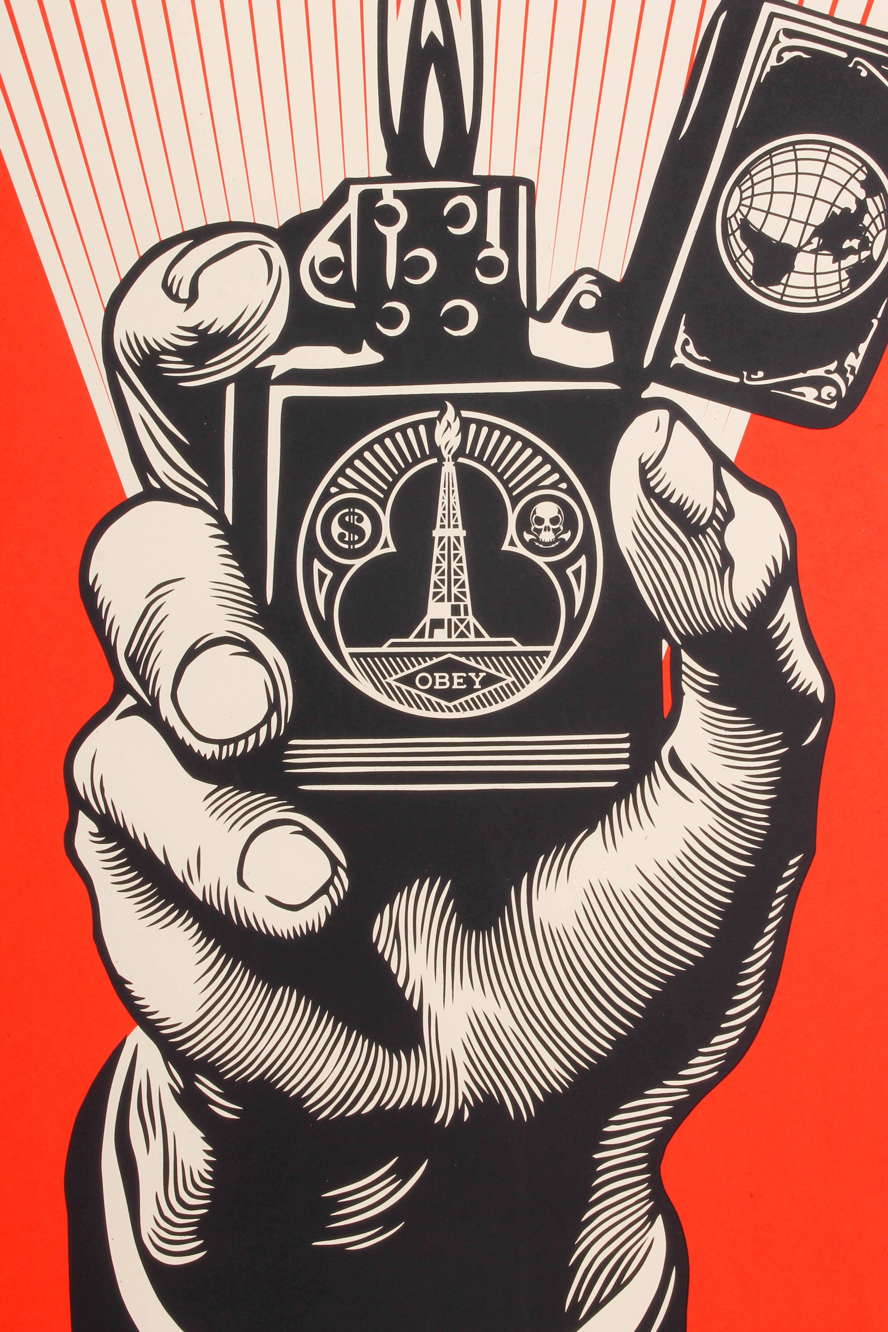 Shepard Fairey Signed Serigraph "Smoke Em While You Got Em"