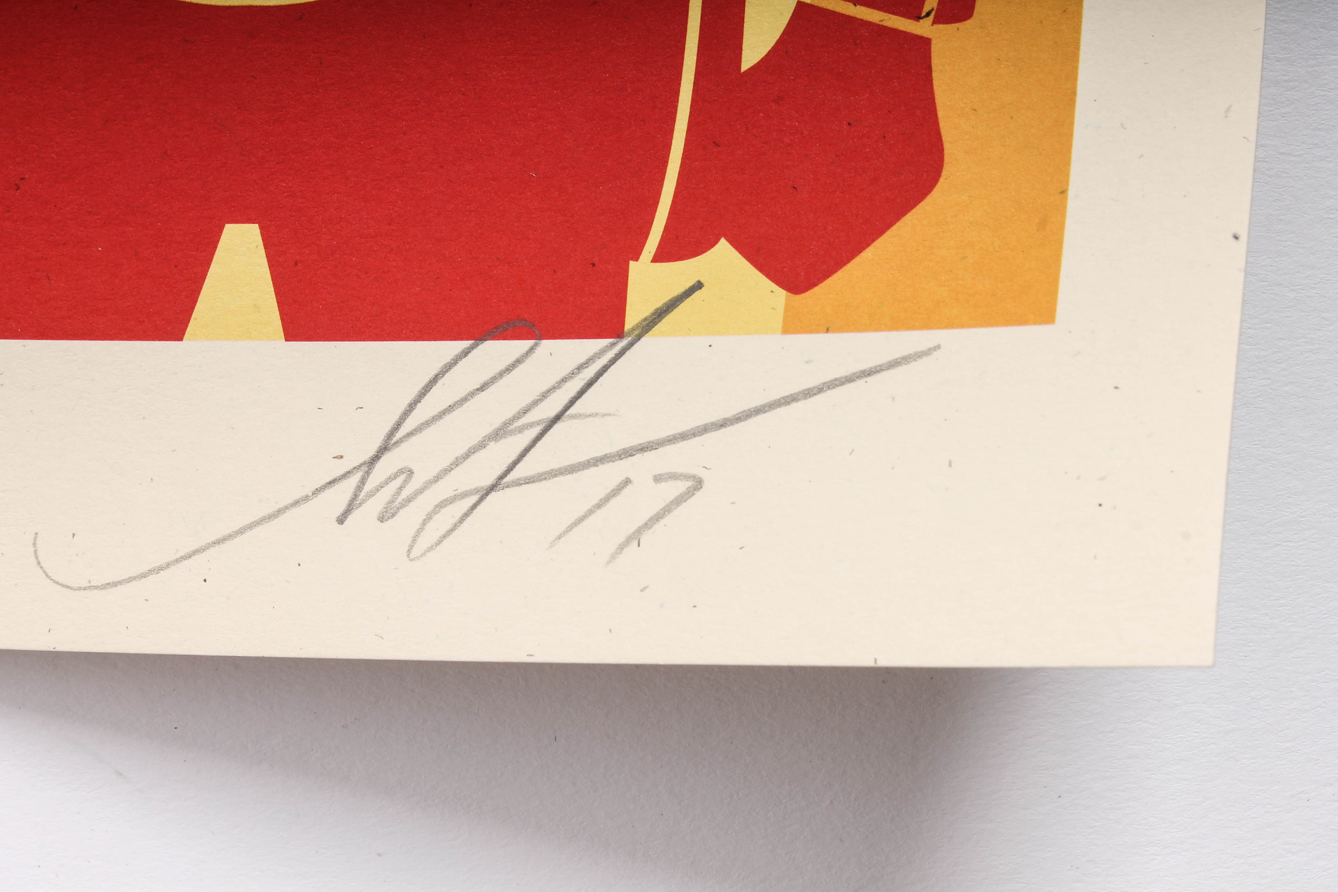 Shepard Fairey Giclee Prints "OBEY Three Face Collage"