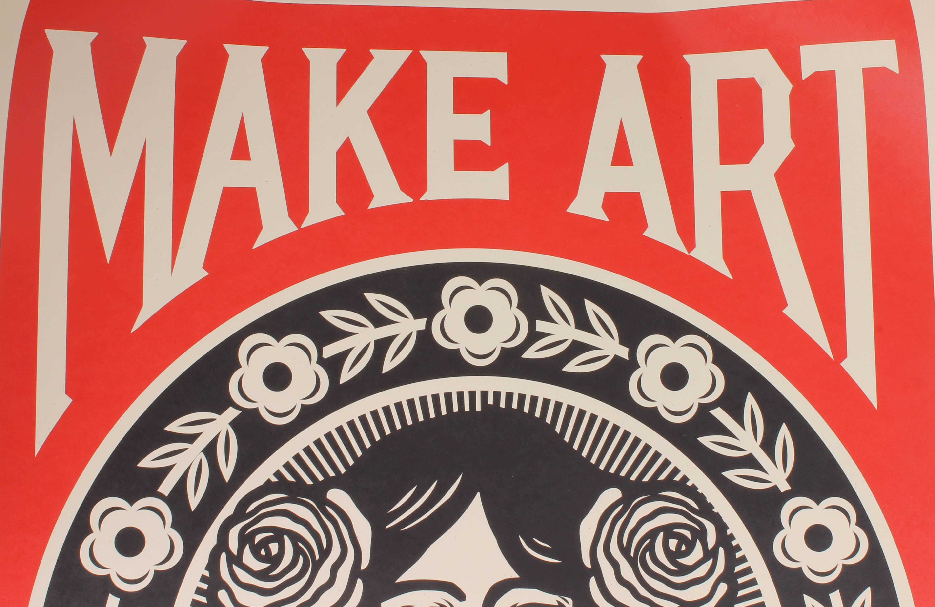 Shepard Fairey Signed Giclée "Make Art Not War"