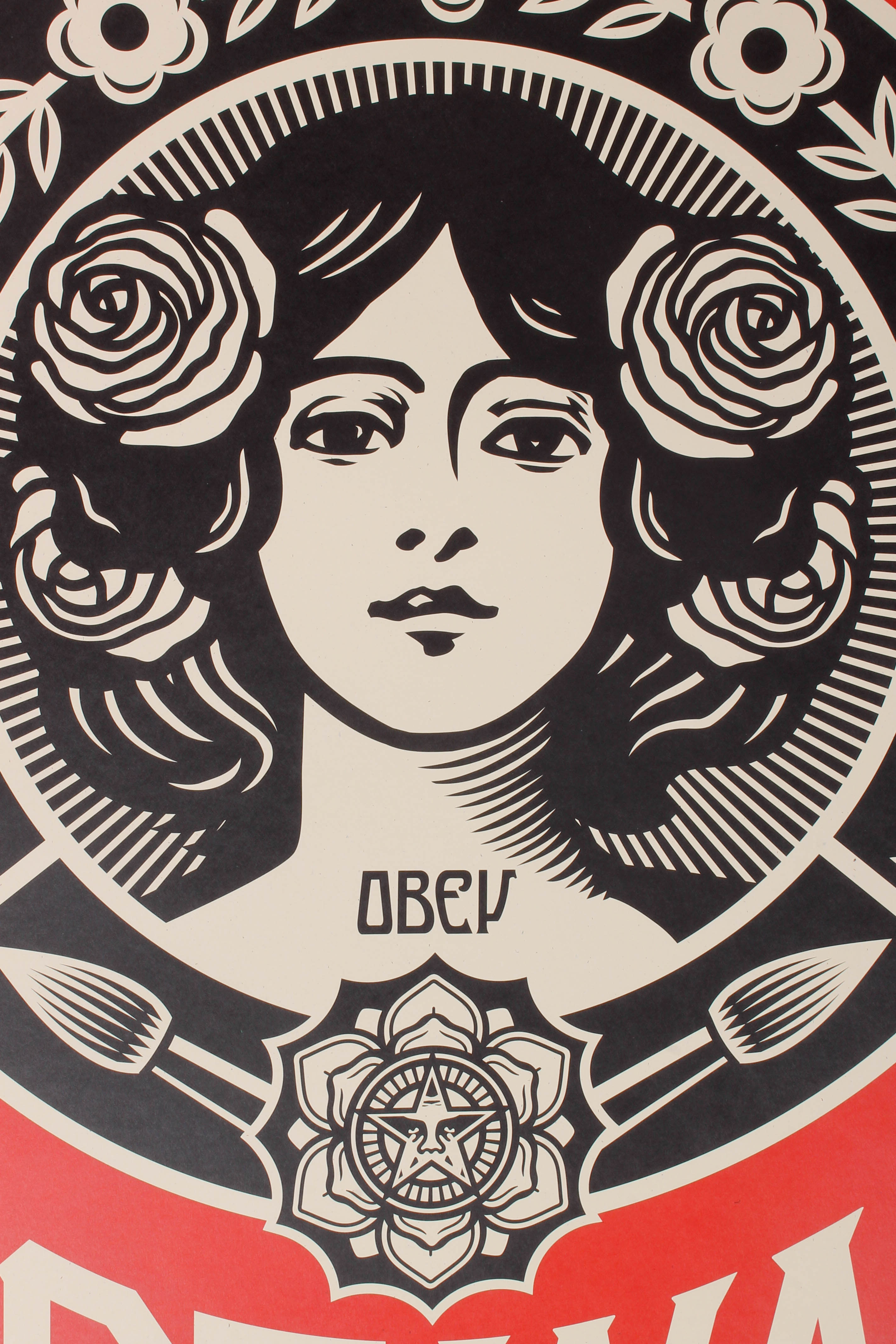 Shepard Fairey Signed Giclée "Make Art Not War"