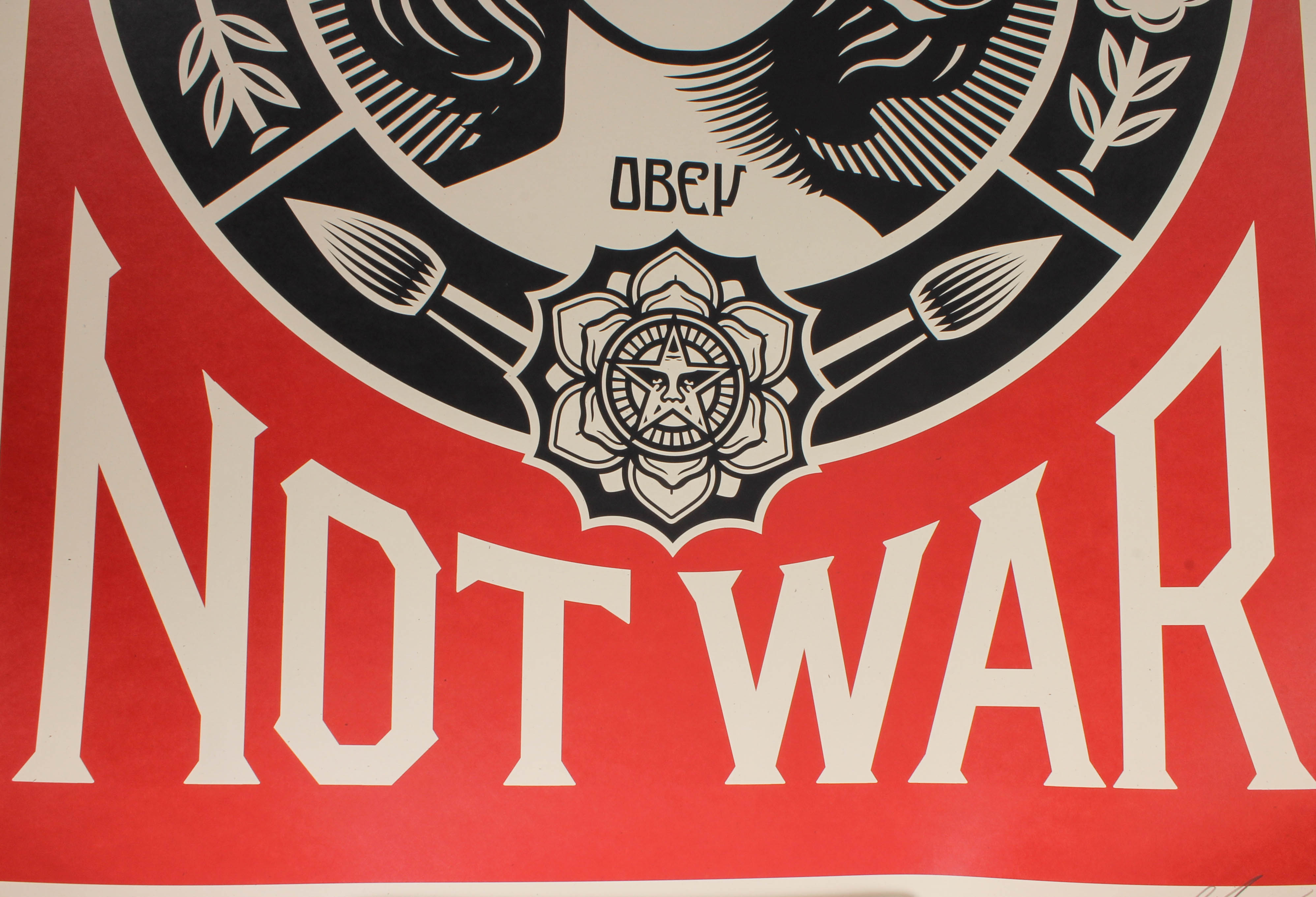 Shepard Fairey Signed Giclée "Make Art Not War"